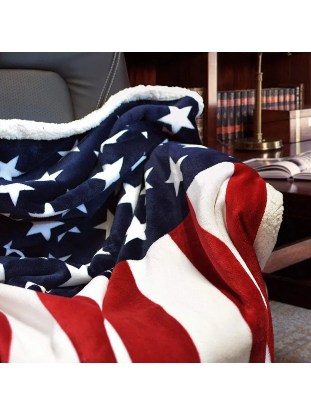 Super Soft American Flag Fleece Throw Blanket for Boys, Girls & Adults - 51